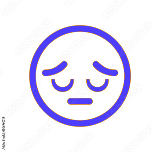 Depressed Emoticon: A Simple Illustration of Sadness and Disappointment