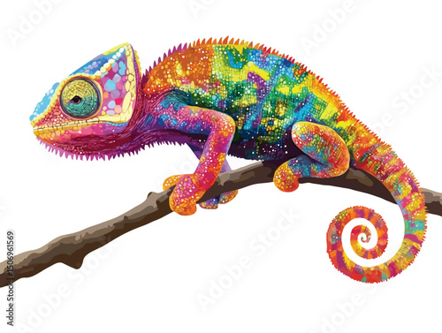 chameleon vector art