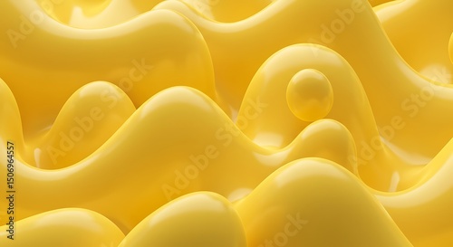 Smooth yellow wave terrain