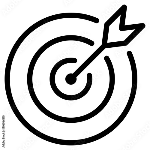 Target icon isolated on white background