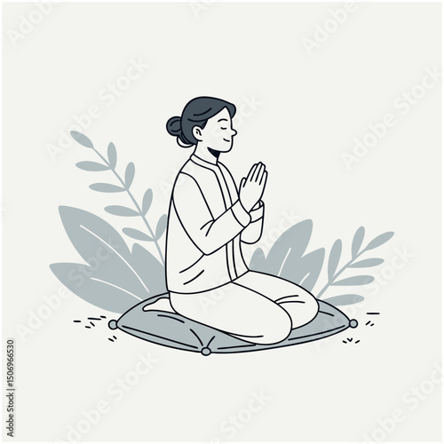 Yoga & Meditation Silhouette