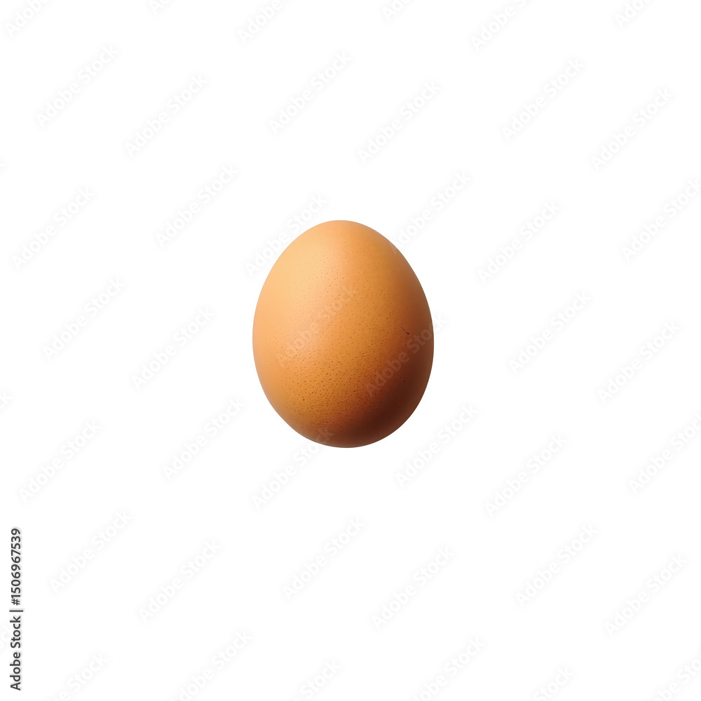 Single brown chicken egg isolated on transparent background Single brown chicken egg isolated on transparent background