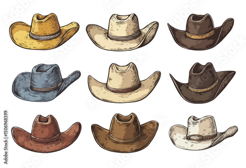 set of hats