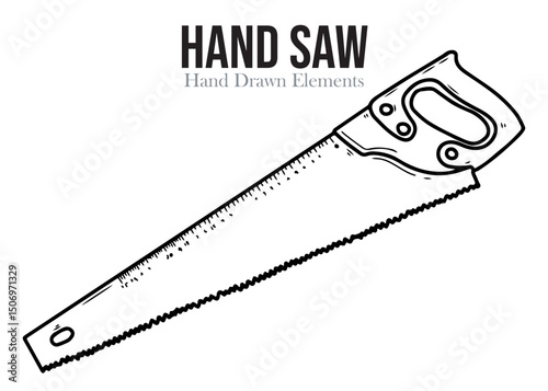 Hand Saw vector illustration