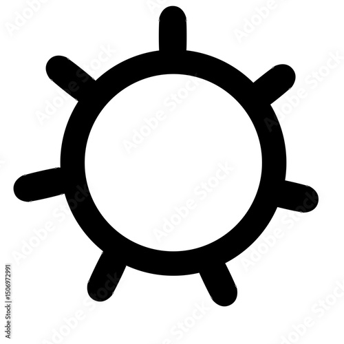 Gears shapes line icons. Flat machine gear icon. Wheel cogwheel vector. Simple outline isolated elements. Black gear.