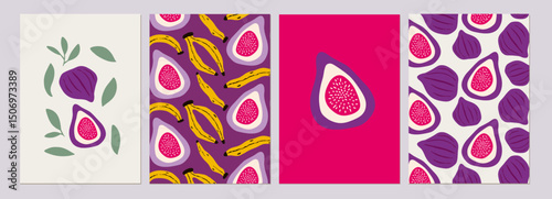 Fig and Banana Art Print Collection