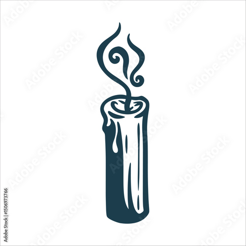Extinguished Candle Smoke, Nyepi Day of Silence