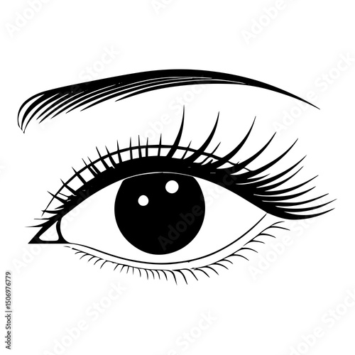 vector illustration of a eye