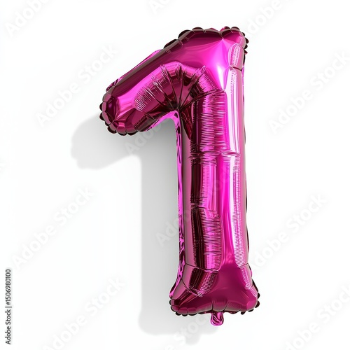 Inflated festive and pink unit. Generative AI