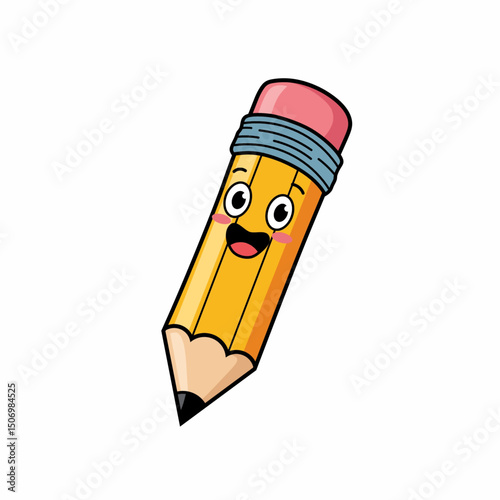 vector illustration of pencil