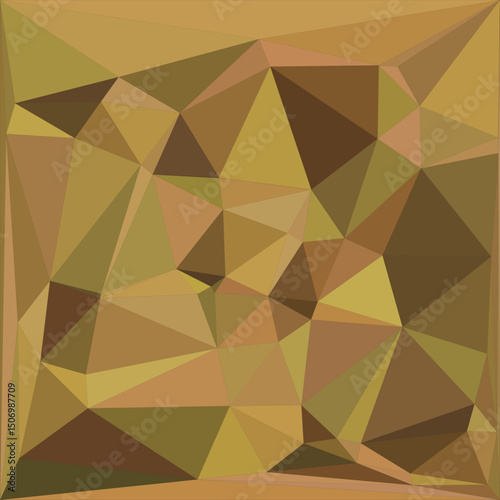 Abstract Geometric Polygonal Pattern in Earth-Tone Color Palette