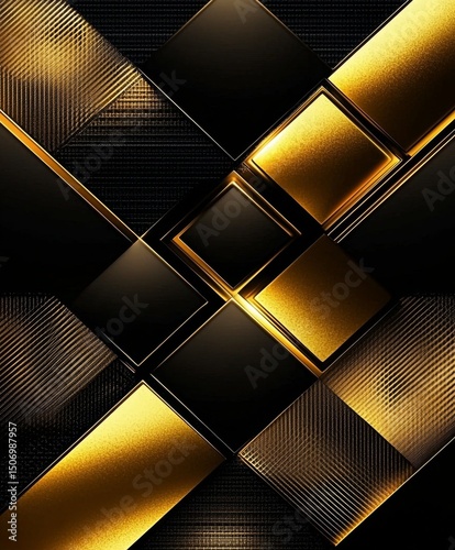 Sophisticated and stylish gold background with captivating shapes.