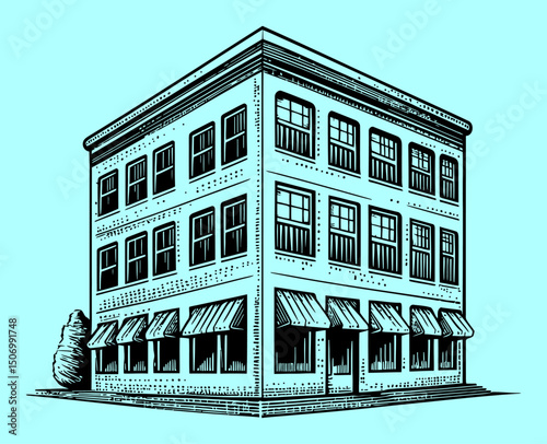 vector illustration of a building