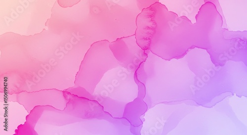 Soft pink and purple watercolor washes