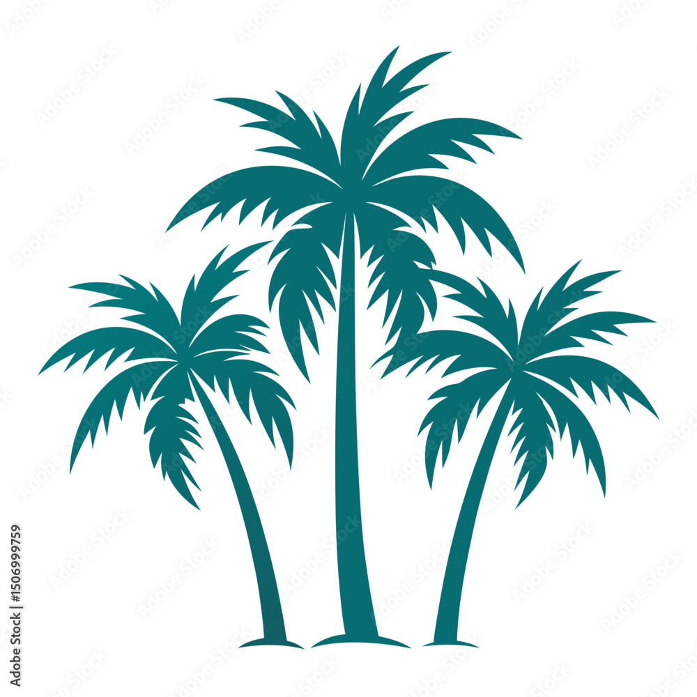 Fototapeta premium Palm Tree Illustration for Posters and Wall Art
