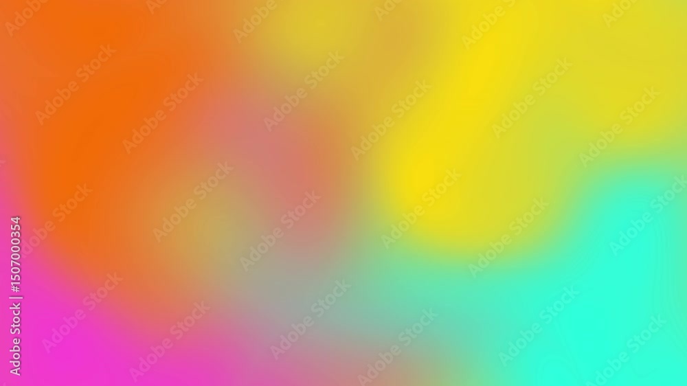 Abstract animated background with smooth gradient of turquoise, orange, and pink hues, flowing like waves, creating dynamic vertical motion for ads, creative digital design, or sales presentation