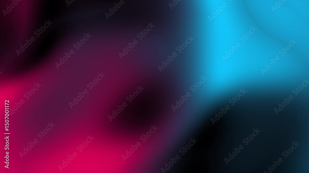 Abstract animated background with dark gradient of blue, red, and black hues, flowing like hot and cold waves, creating dynamic motion for ads, creative digital design, or sales presentation