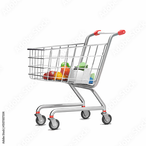shopping cart isolated