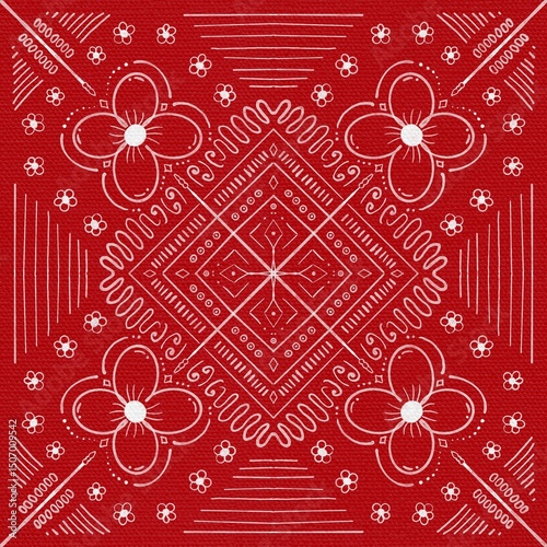 Symmetrical Red Background