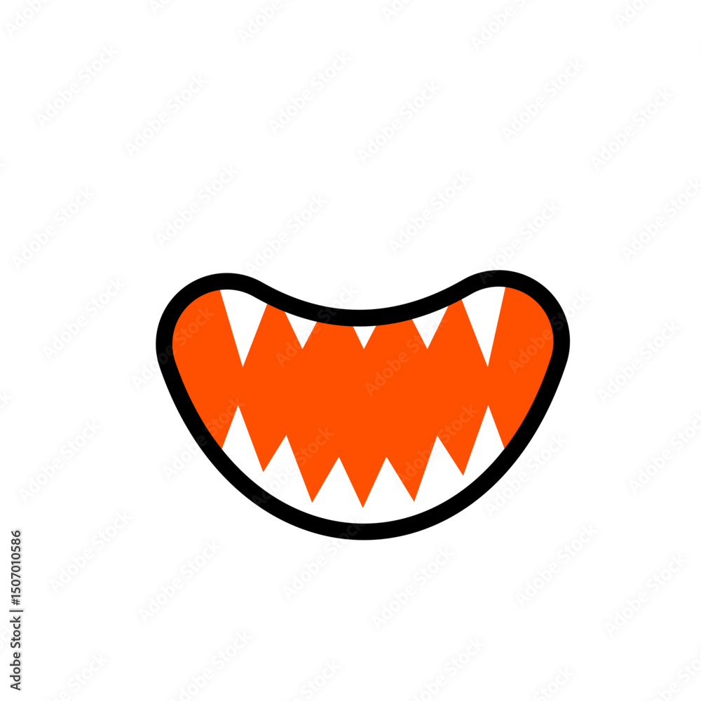 Monster Mouth With Sharp Teeth Monster Mouth With Sharp Teeth