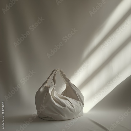 A very aesthetic plastic bag with the sun shining on it. 