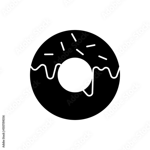 donut icon, modern vector isolated on white background.