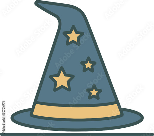 Wizard hat vector illustration