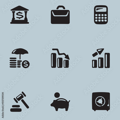 finance and banking icons