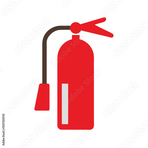 Minimalist Fire Extinguisher Icon for Safety Design