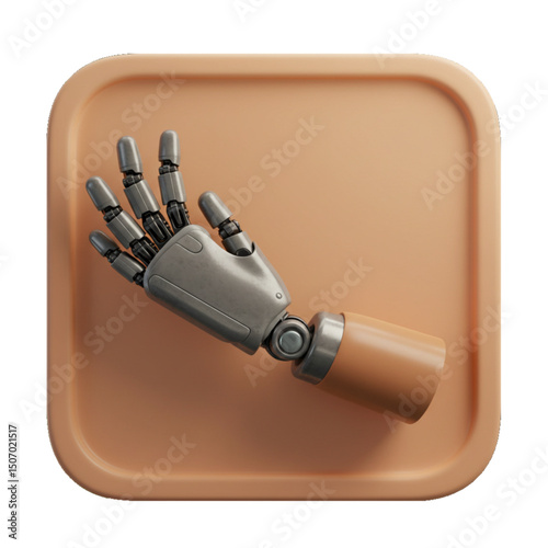 Robotic hand, symbolizing prosthetics and technology.