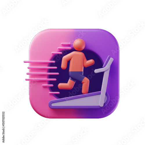 Person running on treadmill, representing cardio training.