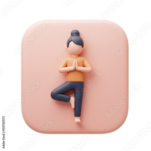 Person in yoga pose, representing physical and mental balance.
