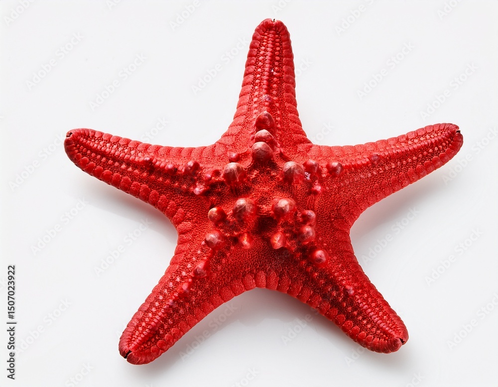 red starfish isolated on white background red starfish isolated on white background
