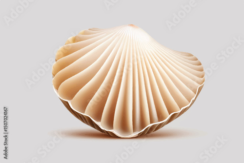 Scallops shell isolated on transparent background