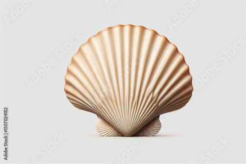 Scallops shell isolated on transparent background