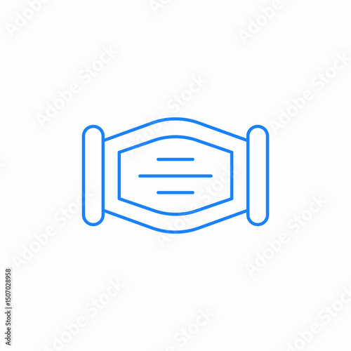 medical face mask icon sign vector