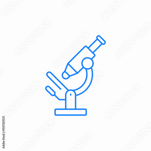 microscope scientific tool icon sign vector