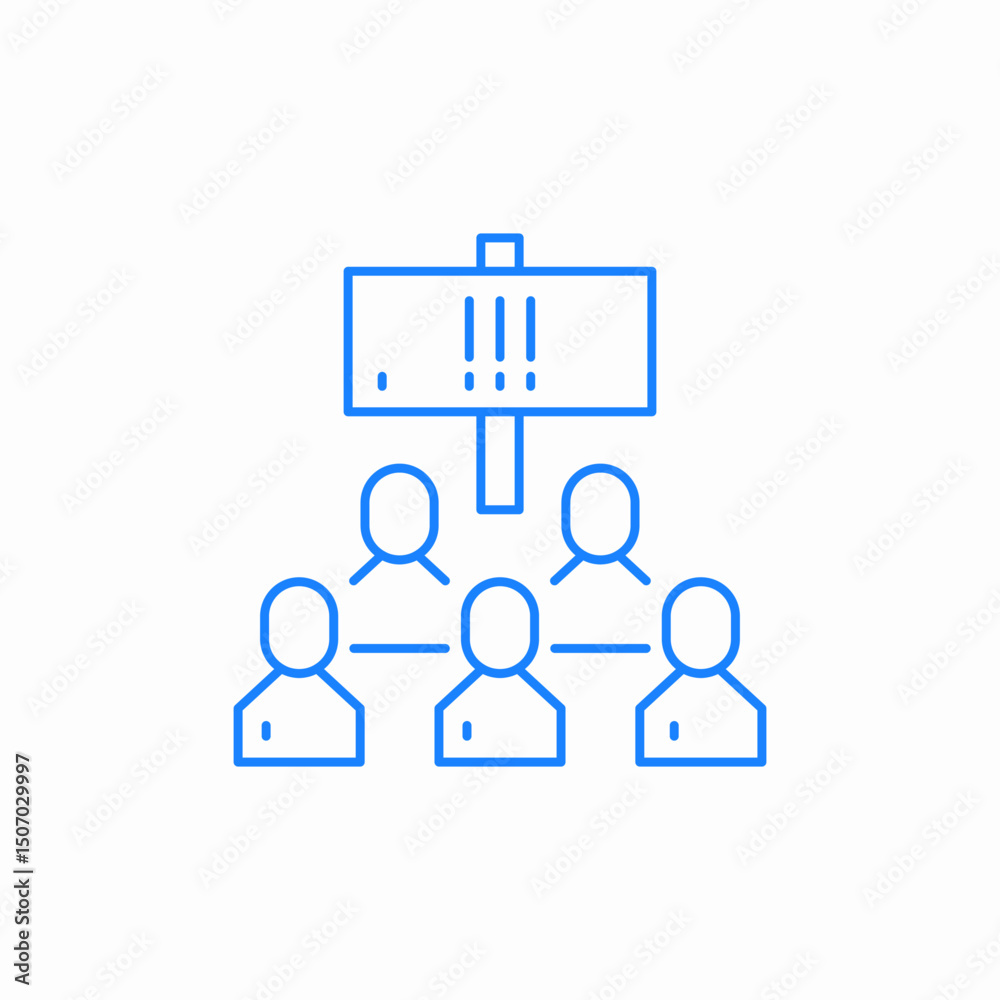 organizational chart people icon sign vector organizational chart people icon sign vector