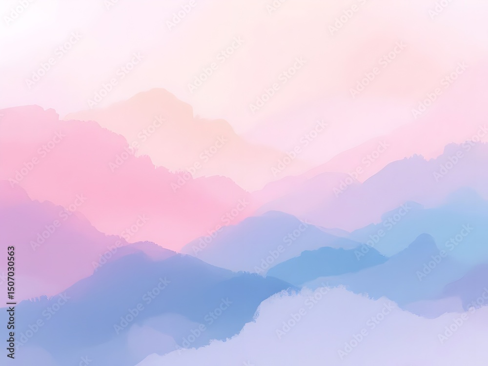 Fototapeta premium Abstract feminine watercolor background pastel colors