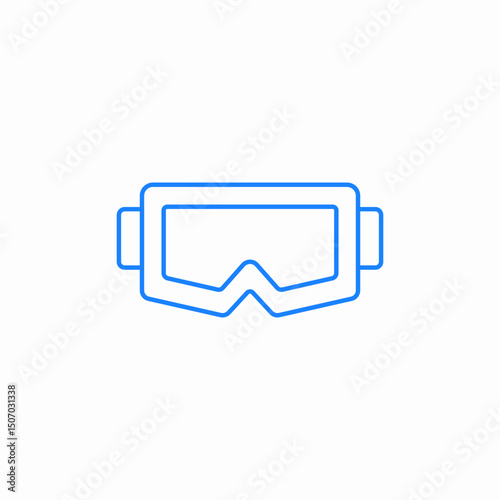 safety glasses goggles icon sign vector