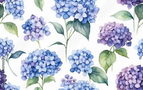 Bigleaf hydrangea background image, plant, nature banner texture advertisement poster