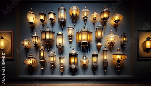 Vintage lighting emits a warm and inviting glow, evoking nostalgia and timeless charm.
