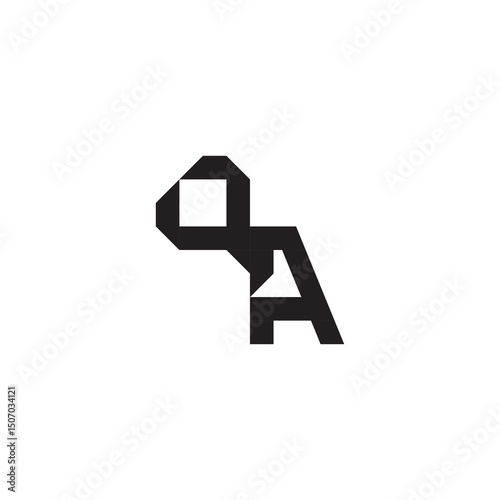 logo alphabet esport gaming  design modern futuristic QA Initial monogram sport Alphabet