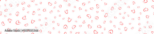 Red heart seamless pattern
