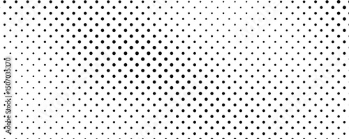 Monochrome halftone background with dots