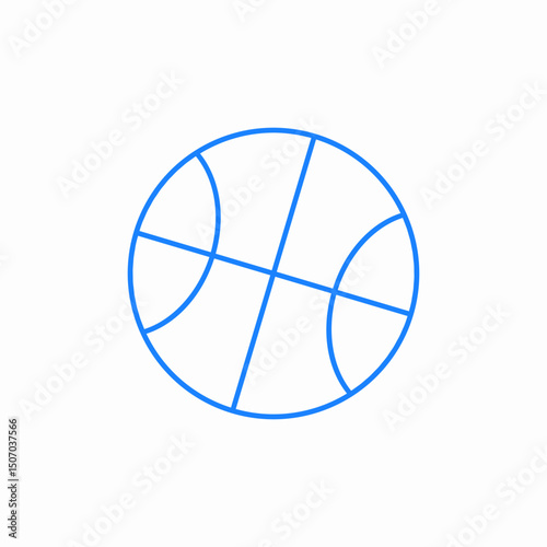 basketball ball play icon sign vector