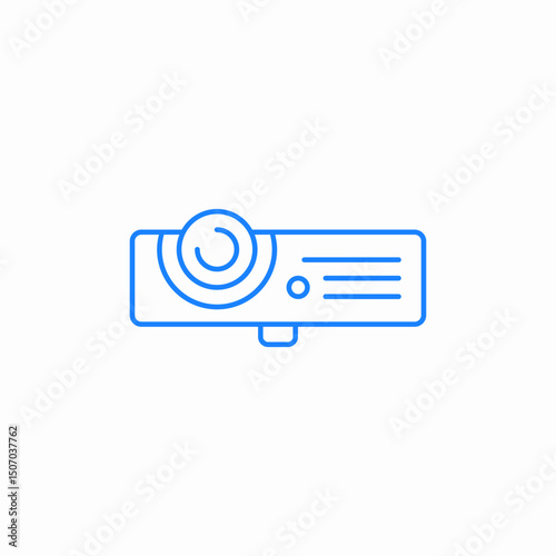 beam projector icon sign vector
