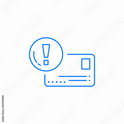 card alert circle icon sign vector