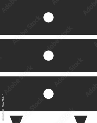 locker wooden furniture icon in dark grey and clear background, editable vector illustration