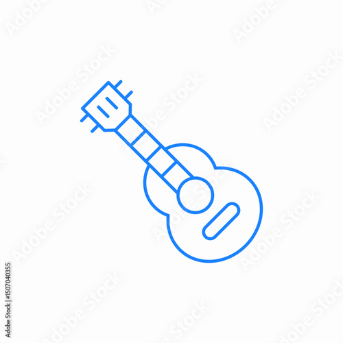 guitar musical instrument icon sign vector